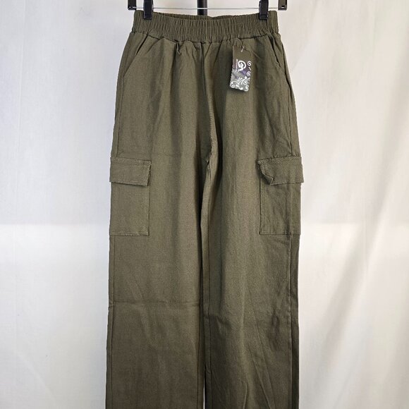 GM Fashion USA Pants - Green Stretchy Cargo Pants